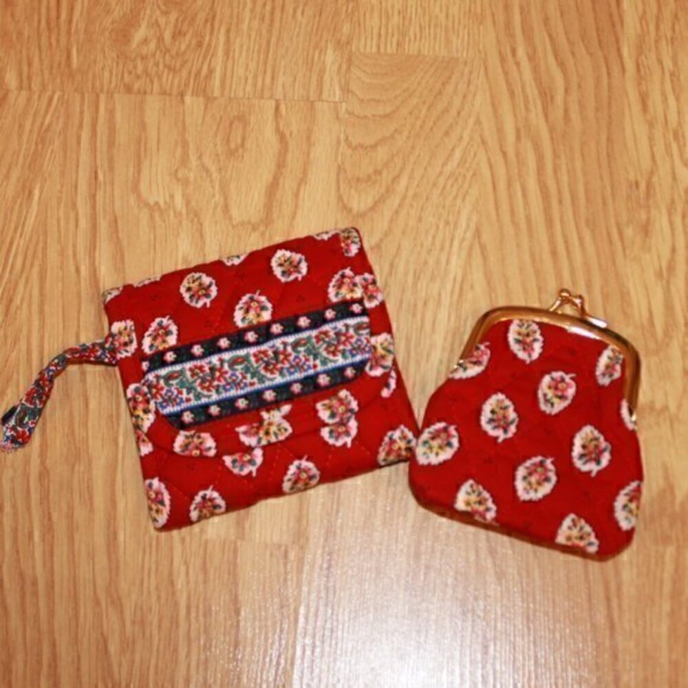 Vera Bradley Bundle Wallet and Coin Purse